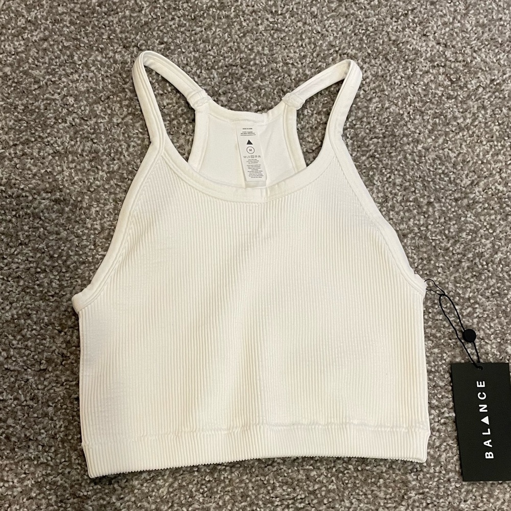 Balance Athletica- The Synergy Top in Cloud (White)